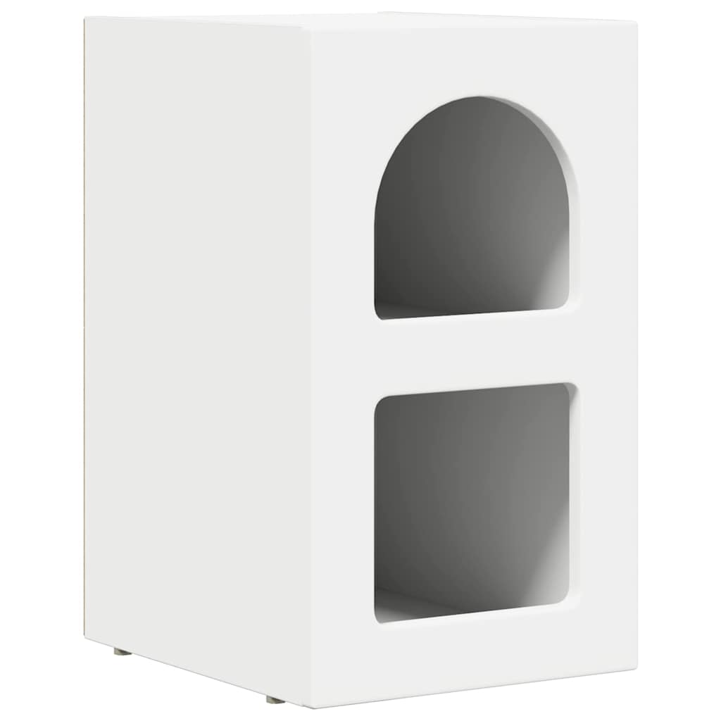 vidaXL Bedside Table ELST 2 pcs White 29.5 x 33.5 x 50 cm
