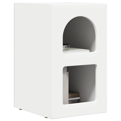 vidaXL Bedside Table ELST 2 pcs White 29.5 x 33.5 x 50 cm