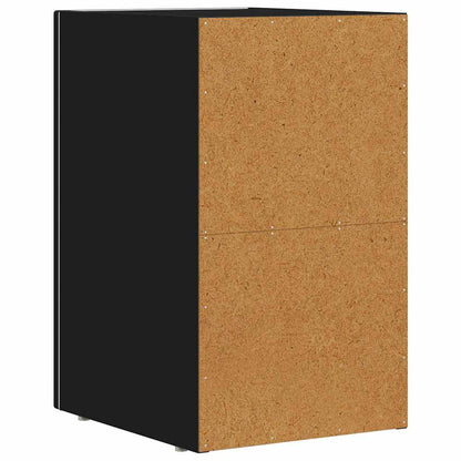 vidaXL Bedside Table ELST 2 pcs Black 29.5 x 33.5 x 50 cm