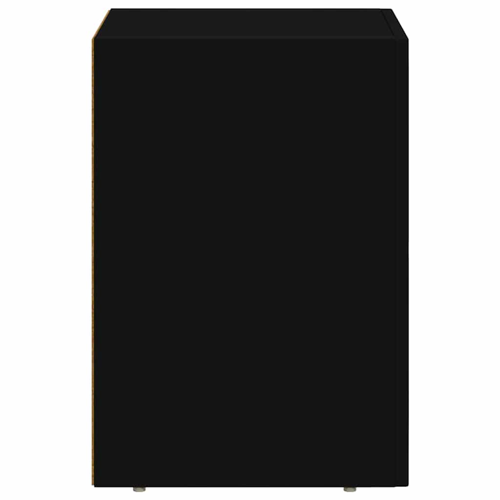 vidaXL Bedside Table ELST 2 pcs Black 29.5 x 33.5 x 50 cm