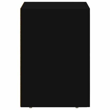 vidaXL Bedside Table ELST 2 pcs Black 29.5 x 33.5 x 50 cm
