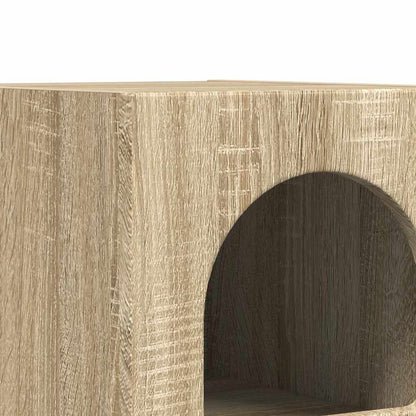vidaXL Bedside Table ELST 2 pcs Sonoma Oak 29.5 x 33.5 x 50 cm