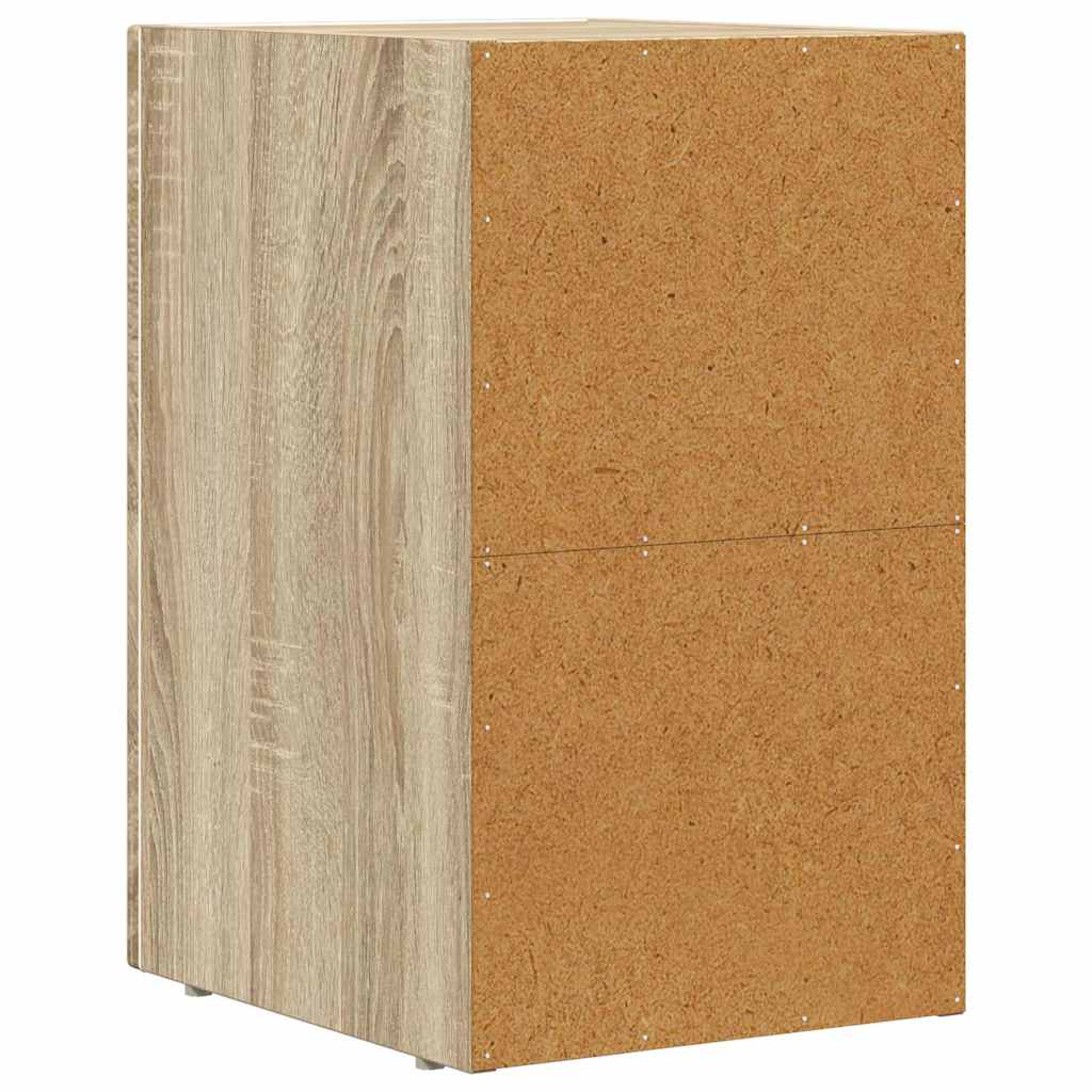 vidaXL Bedside Table ELST 2 pcs Sonoma Oak 29.5 x 33.5 x 50 cm