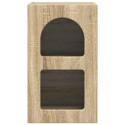 vidaXL Bedside Table ELST 2 pcs Sonoma Oak 29.5 x 33.5 x 50 cm