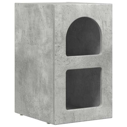 vidaXL Bedside Table ELST 2 pcs Concrete Grey 29.5 x 33.5 x 50 cm