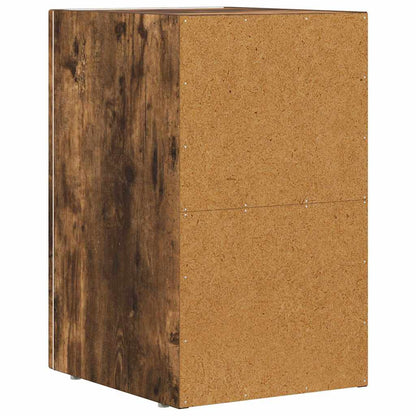 vidaXL Bedside Table ELST Smoked Oak 29.5 x 33.5 x 50 cm