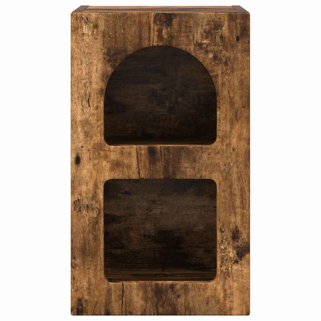 vidaXL Bedside Table ELST 2 pcs Smoked Oak 29.5 x 33.5 x 50 cm