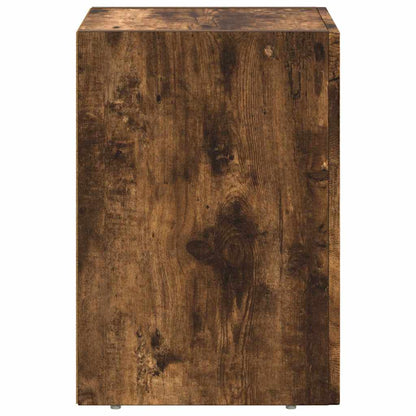 vidaXL Bedside Table ELST 2 pcs Smoked Oak 29.5 x 33.5 x 50 cm