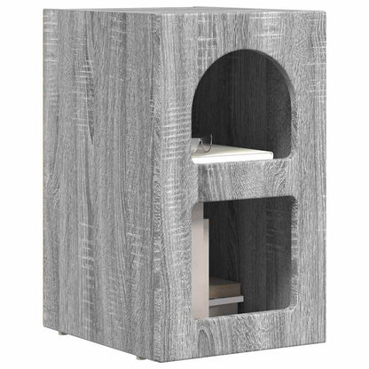vidaXL Bedside Table ELST Grey Sonoma 29.5 x 33.5 x 50 cm