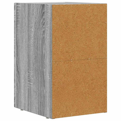 vidaXL Bedside Table ELST 2 pcs Grey Sonoma 29.5 x 33.5 x 50 cm