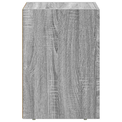 vidaXL Bedside Table ELST 2 pcs Grey Sonoma 29.5 x 33.5 x 50 cm