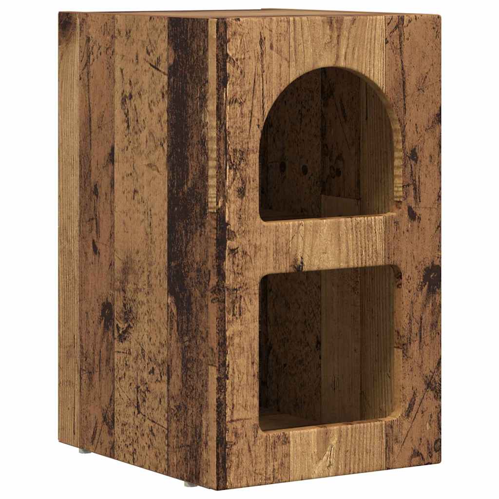 vidaXL Bedside Table ELST 2 pcs Old Wood 29.5 x 33.5 x 50 cm