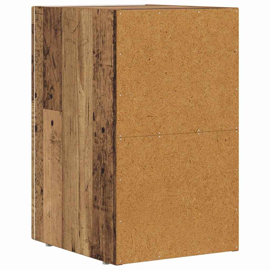 vidaXL Bedside Table ELST 2 pcs Old Wood 29.5 x 33.5 x 50 cm