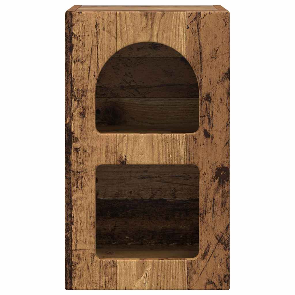 vidaXL Bedside Table ELST 2 pcs Old Wood 29.5 x 33.5 x 50 cm