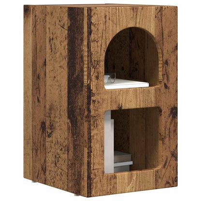 vidaXL Bedside Table ELST 2 pcs Old Wood 29.5 x 33.5 x 50 cm