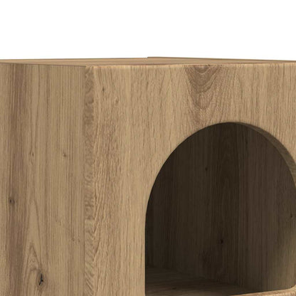 vidaXL Bedside Table ELST Artisan Oak 29.5 x 33.5 x 50 cm