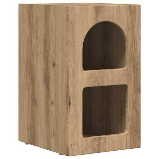 vidaXL Bedside Table ELST Artisan Oak 29.5 x 33.5 x 50 cm