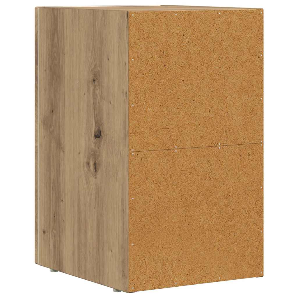 vidaXL Bedside Table ELST Artisan Oak 29.5 x 33.5 x 50 cm