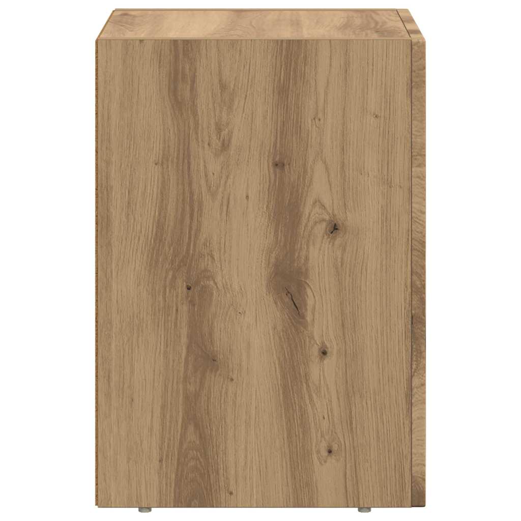 vidaXL Bedside Table ELST Artisan Oak 29.5 x 33.5 x 50 cm