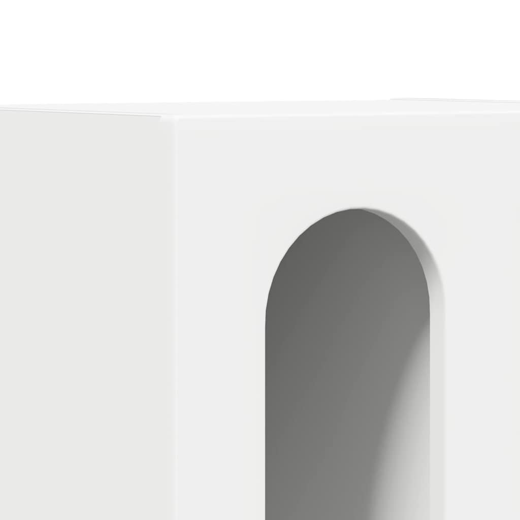 vidaXL Bedside Table White 40 x 35 x 50 cm Engineered Wood