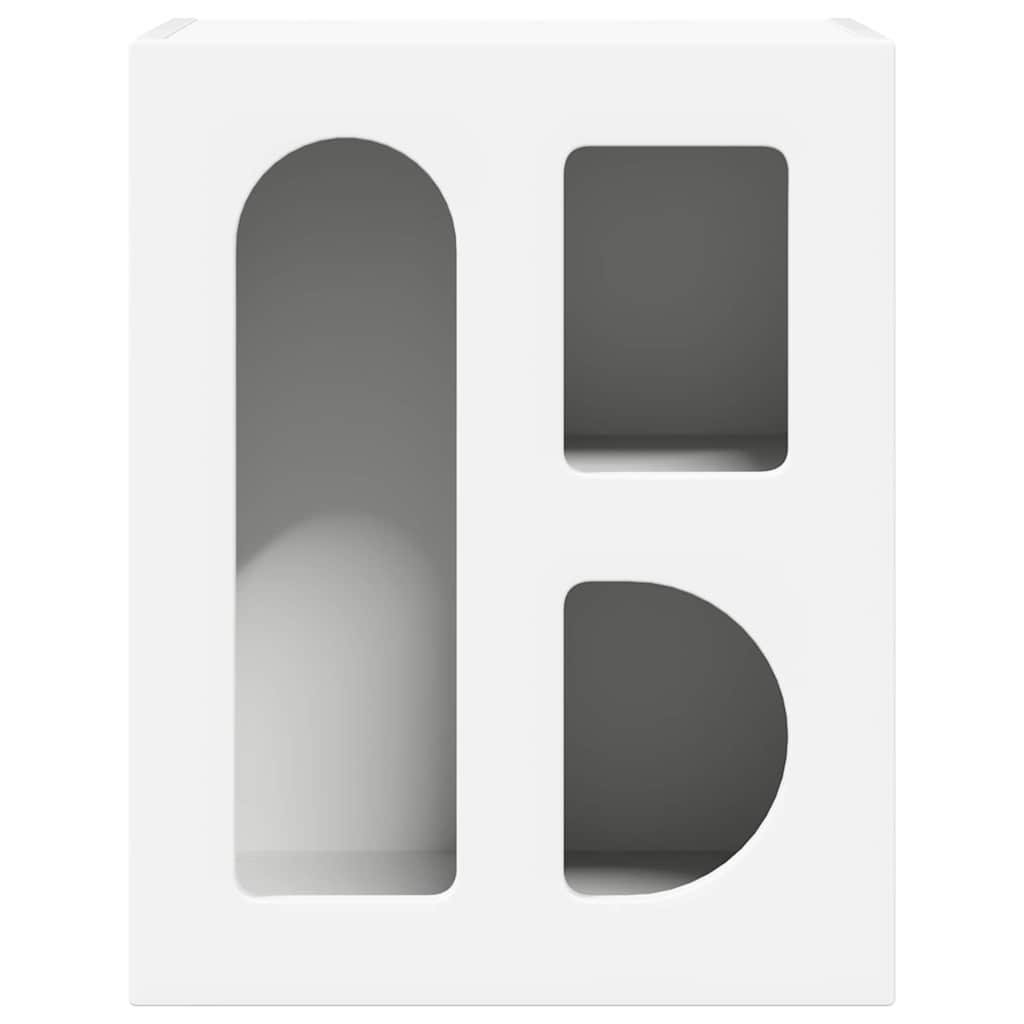 vidaXL Bedside Table White 40 x 35 x 50 cm Engineered Wood