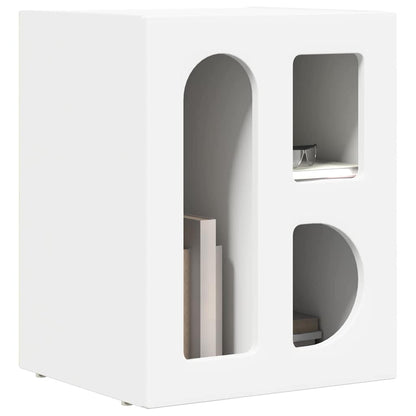 vidaXL Bedside Table White 40 x 35 x 50 cm Engineered Wood