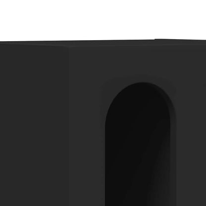 vidaXL Bedside Table ELST 2 pcs Black 40 x 35 x 50 cm Engineered Wood