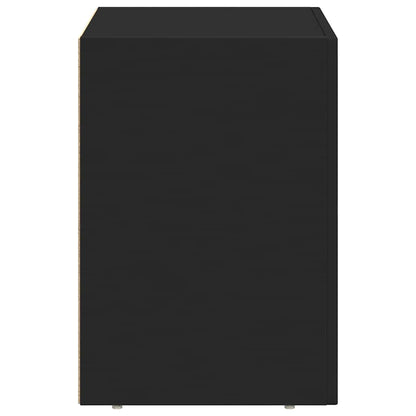 vidaXL Bedside Table ELST 2 pcs Black 40 x 35 x 50 cm Engineered Wood