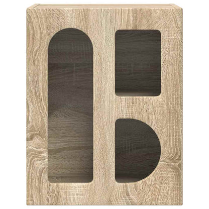 vidaXL Bedside Table ELST Sonoma Oak 40 x 35 x 50 cm Engineered Wood