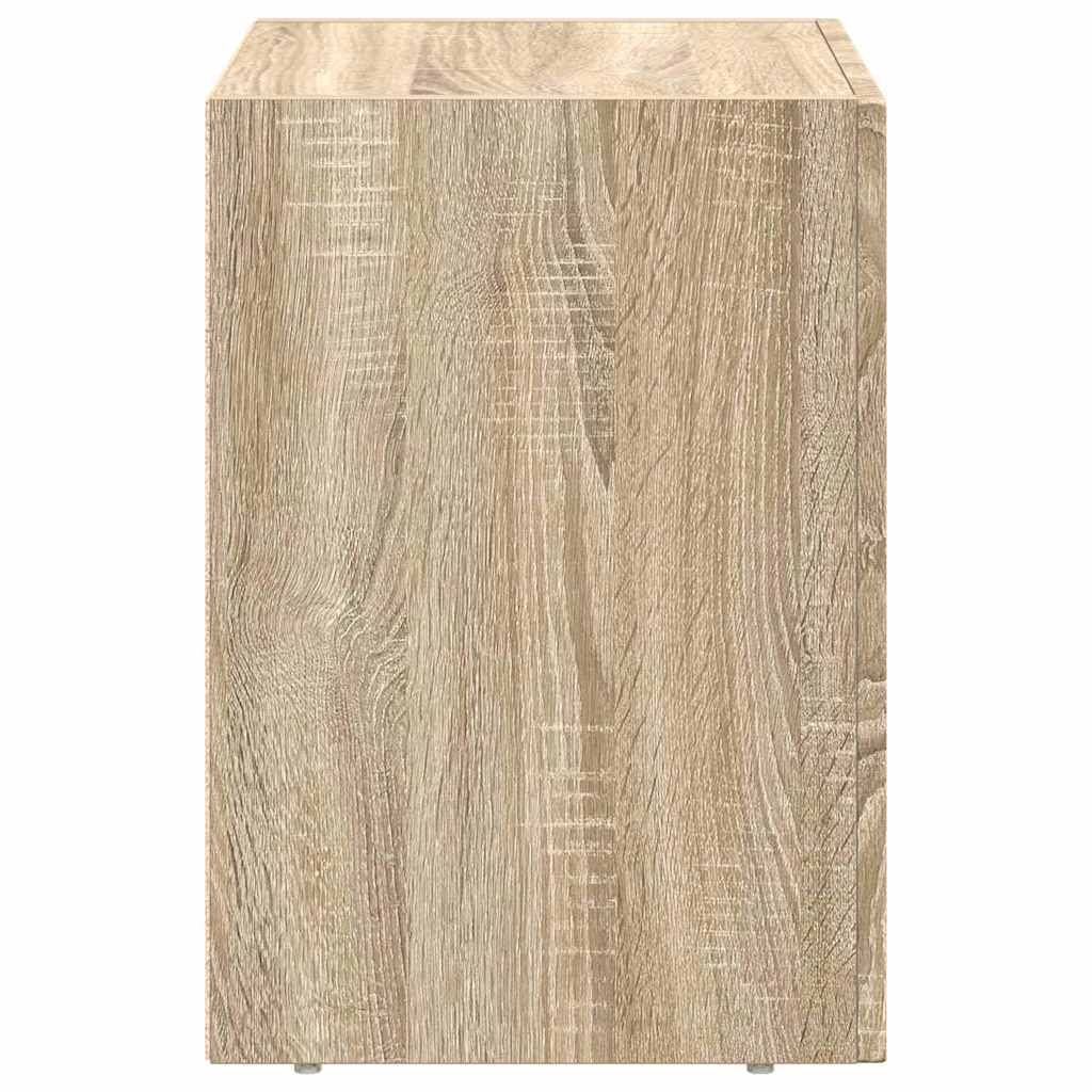 vidaXL Bedside Table ELST Sonoma Oak 40 x 35 x 50 cm Engineered Wood