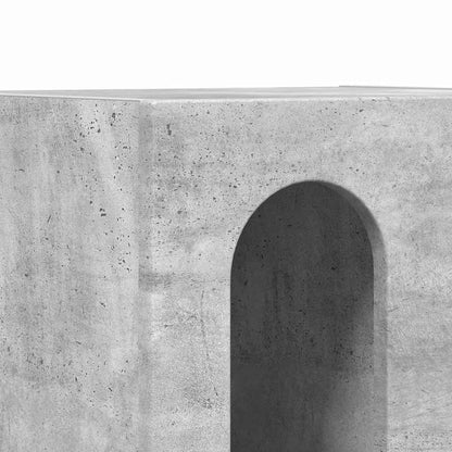 vidaXL Bedside Table ELST Concrete Grey 40 x 35 x 50 cm