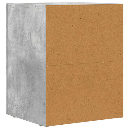 vidaXL Bedside Table ELST Concrete Grey 40 x 35 x 50 cm