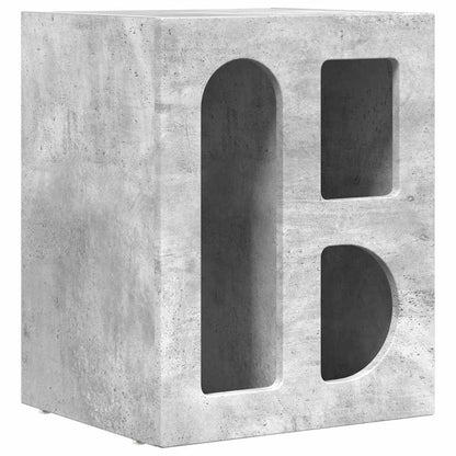 vidaXL Bedside Table ELST 2 pcs Concrete Grey 40 x 35 x 50 cm