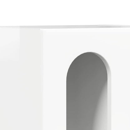 vidaXL Bedside Table 2 pcs High Gloss White 40 x 35 x 50 cm