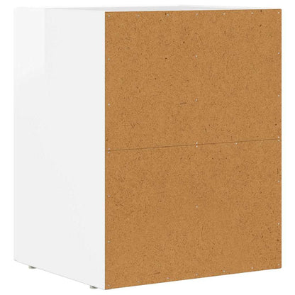 vidaXL Bedside Table 2 pcs High Gloss White 40 x 35 x 50 cm