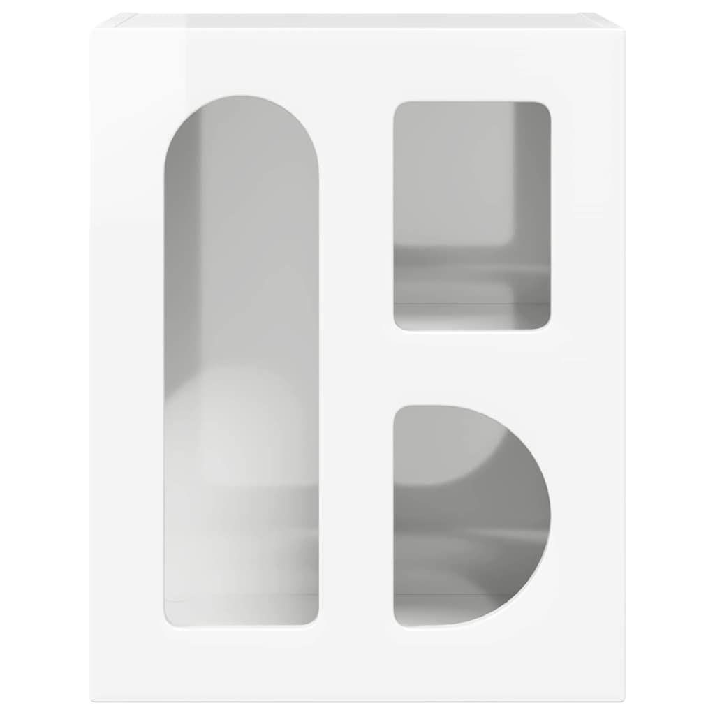 vidaXL Bedside Table 2 pcs High Gloss White 40 x 35 x 50 cm