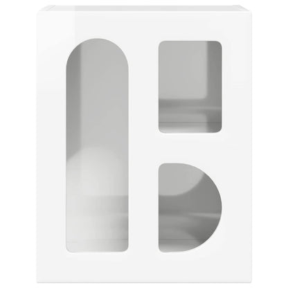 vidaXL Bedside Table 2 pcs High Gloss White 40 x 35 x 50 cm