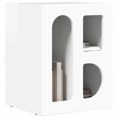vidaXL Bedside Table 2 pcs High Gloss White 40 x 35 x 50 cm