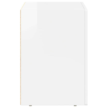 vidaXL Bedside Table 2 pcs High Gloss White 40 x 35 x 50 cm