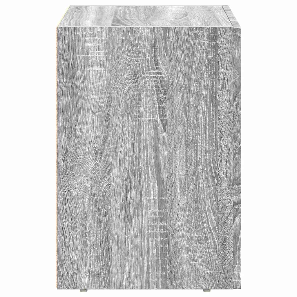 vidaXL Bedside Table ELST Grey Sonoma 40 x 35 x 50 cm Engineered Wood