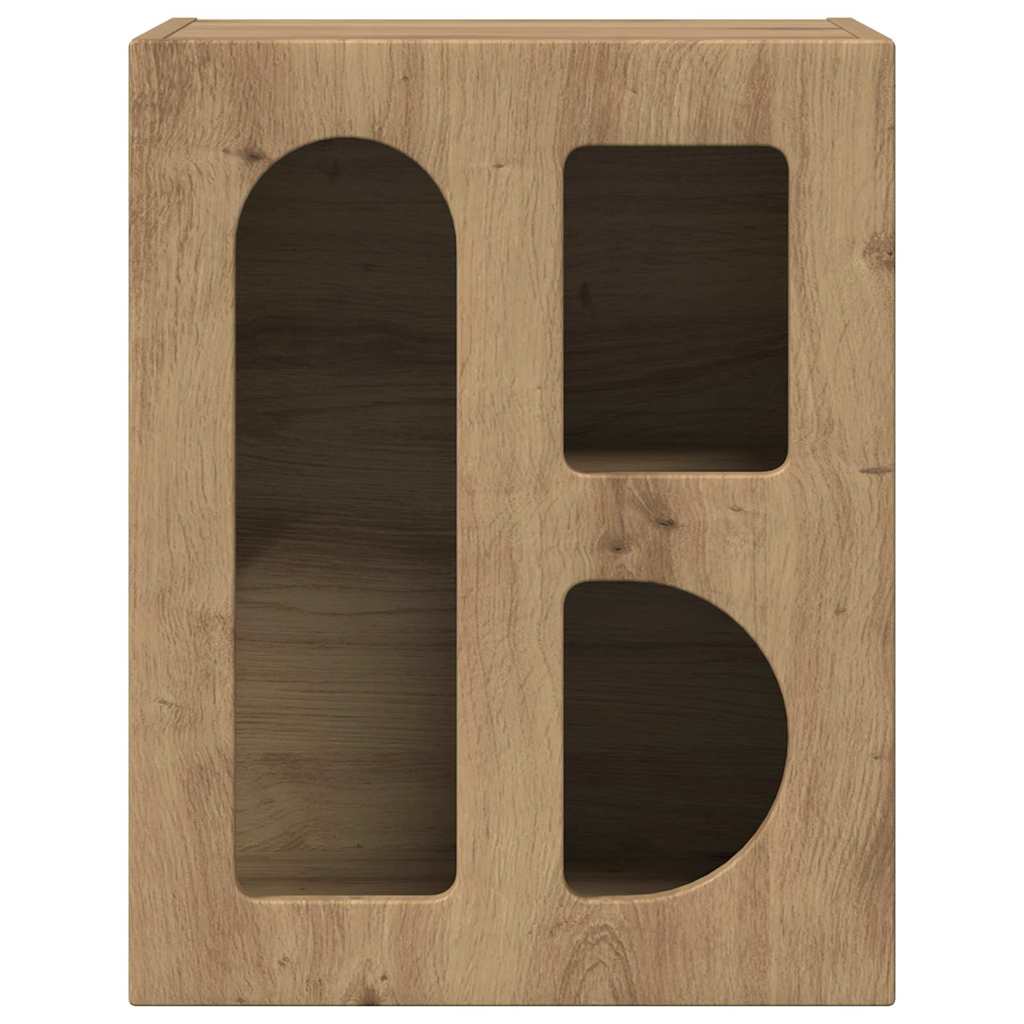 vidaXL Bedside Table ELST Artisan Oak 40 x 35 x 50 cm Engineered Wood