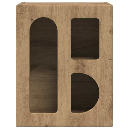 vidaXL Bedside Table ELST Artisan Oak 40 x 35 x 50 cm Engineered Wood