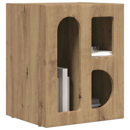 vidaXL Bedside Table ELST Artisan Oak 40 x 35 x 50 cm Engineered Wood