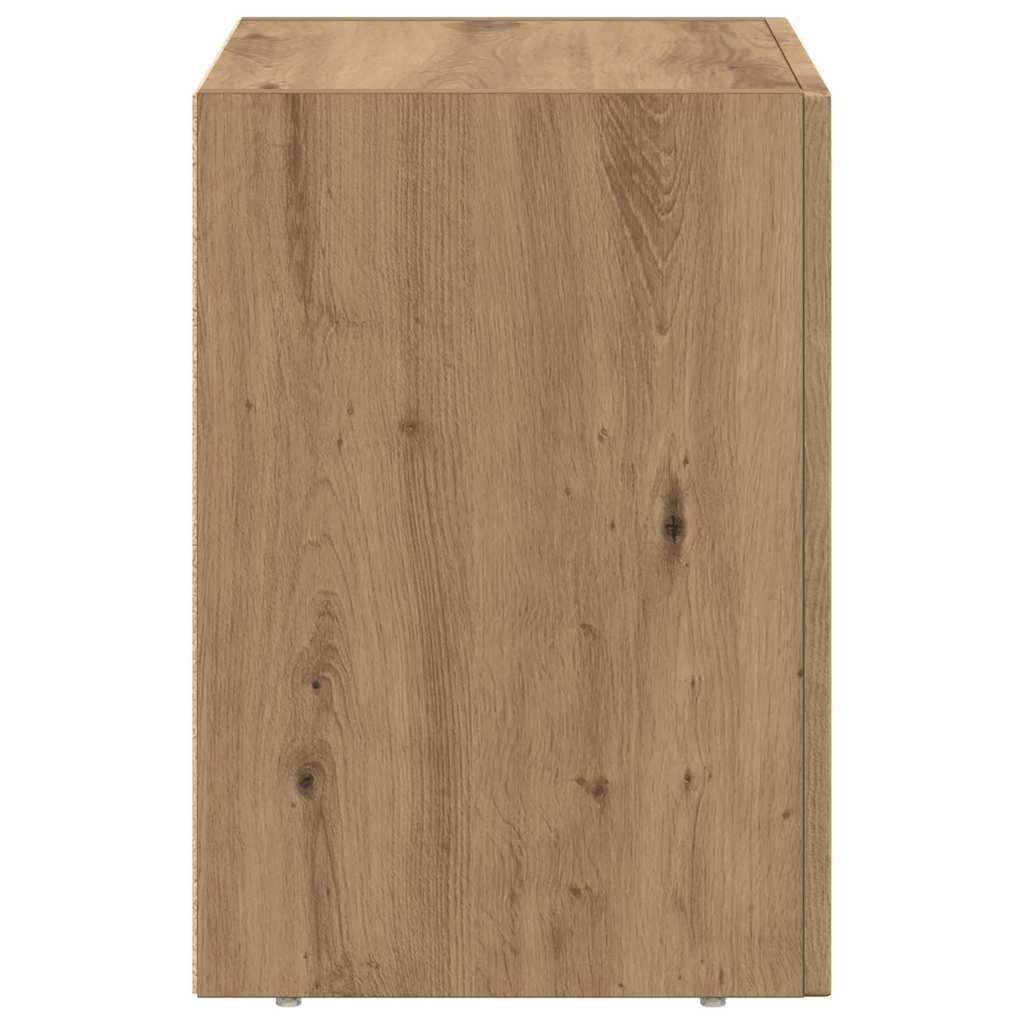 vidaXL Bedside Table ELST Artisan Oak 40 x 35 x 50 cm Engineered Wood