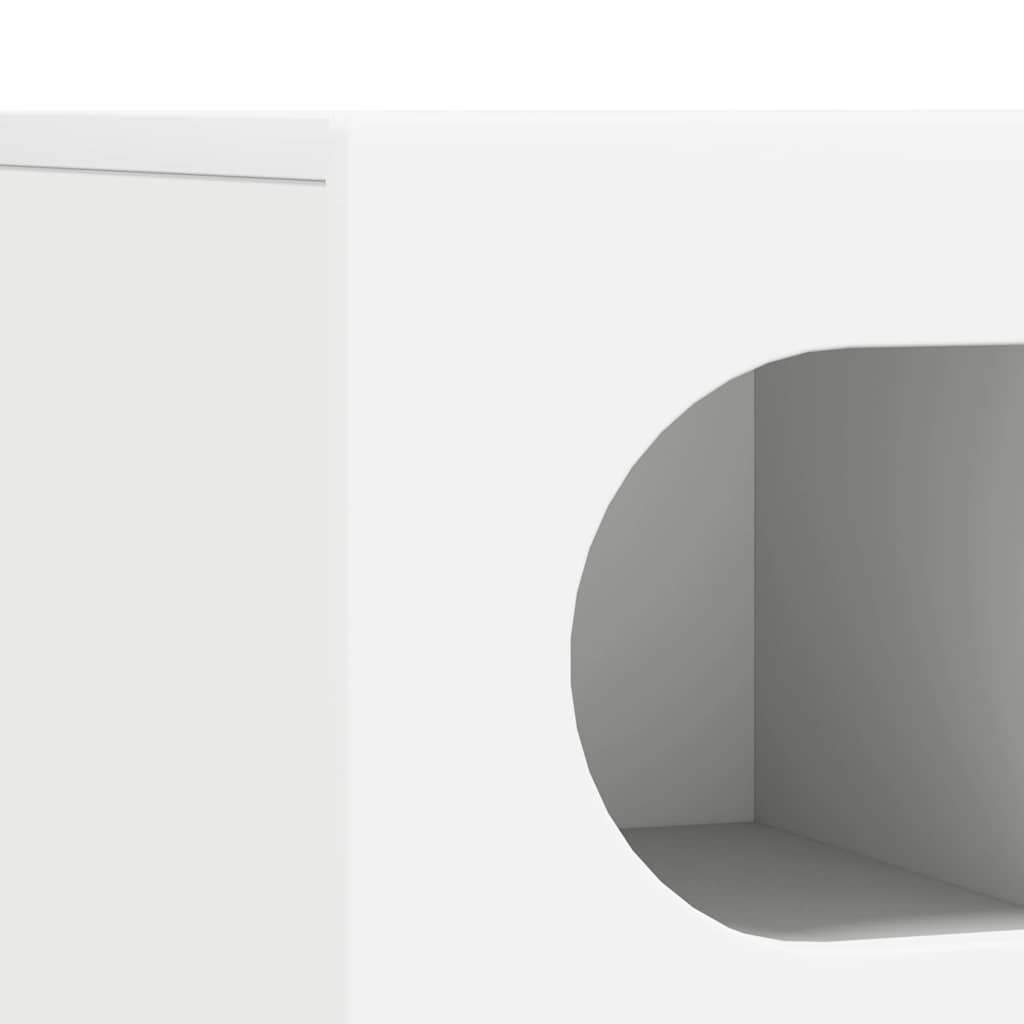 vidaXL TV Cabinet ELST 100 x 35 x 40 cm White Engineered Wood