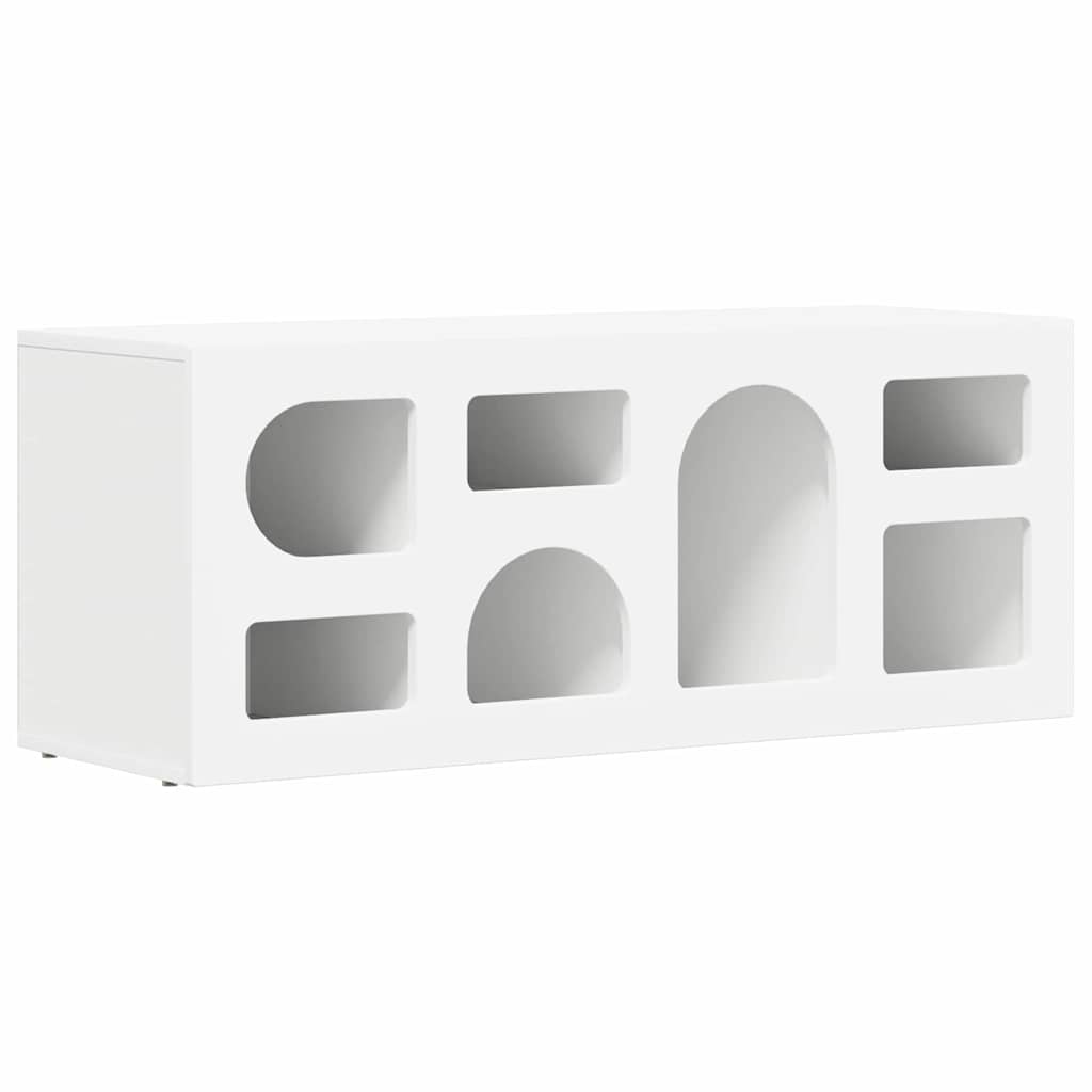 vidaXL TV Cabinet ELST 100 x 35 x 40 cm White Engineered Wood