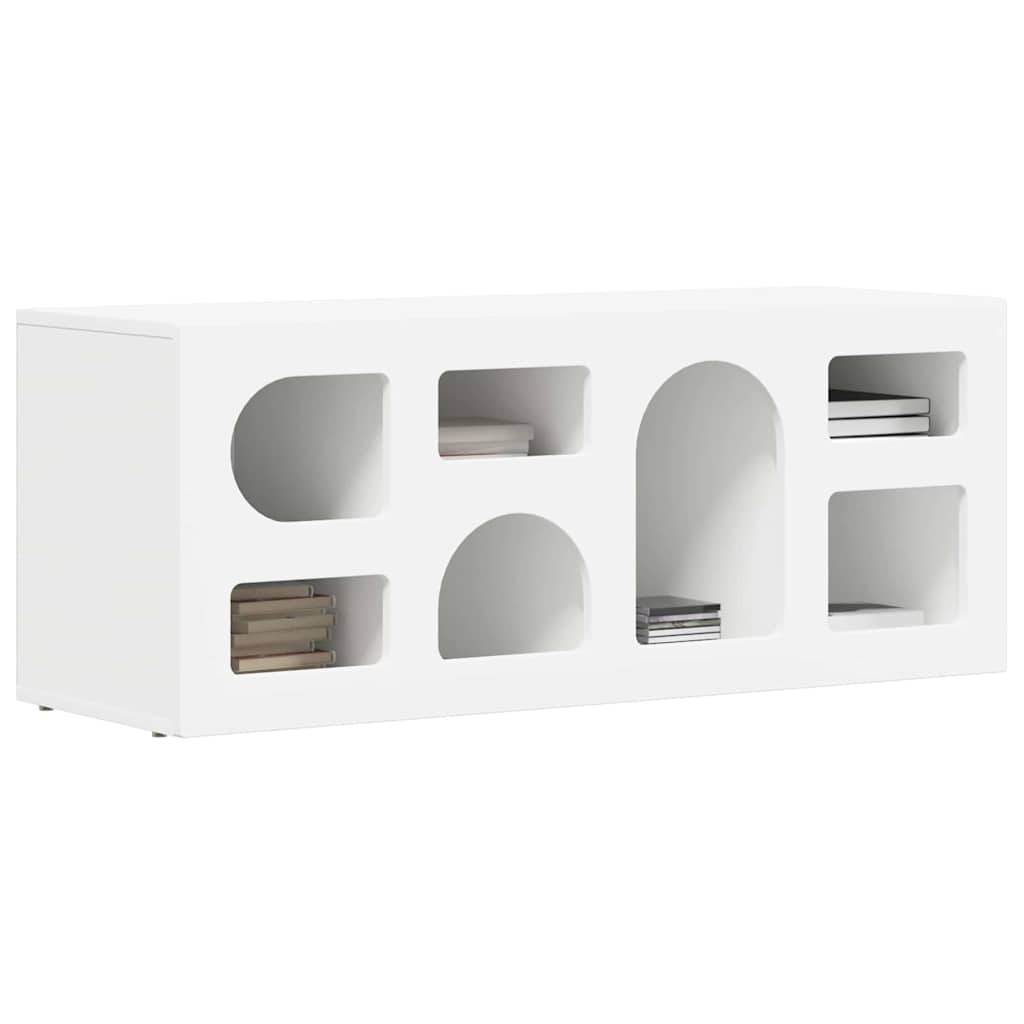 vidaXL TV Cabinet ELST 100 x 35 x 40 cm White Engineered Wood