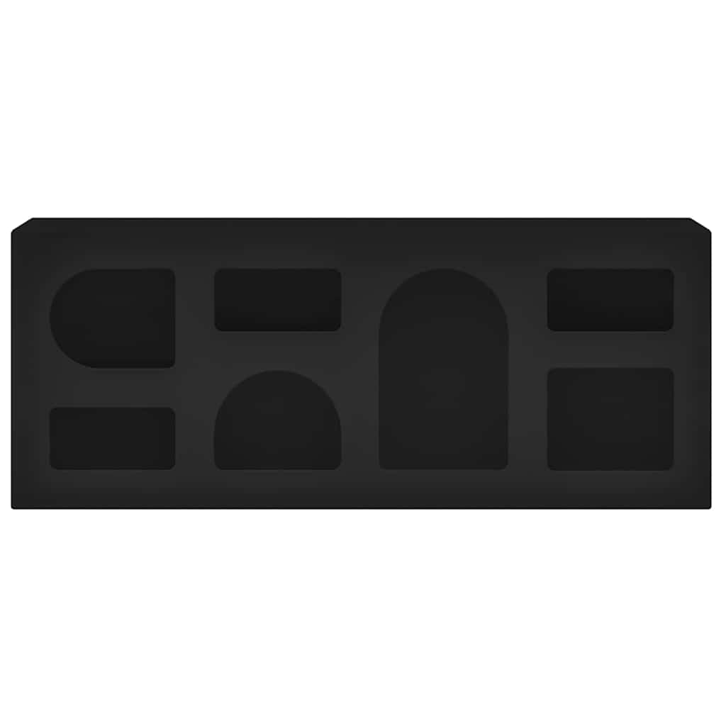 vidaXL TV Cabinet ELST 100 x 35 x 40 cm Black Engineered Wood