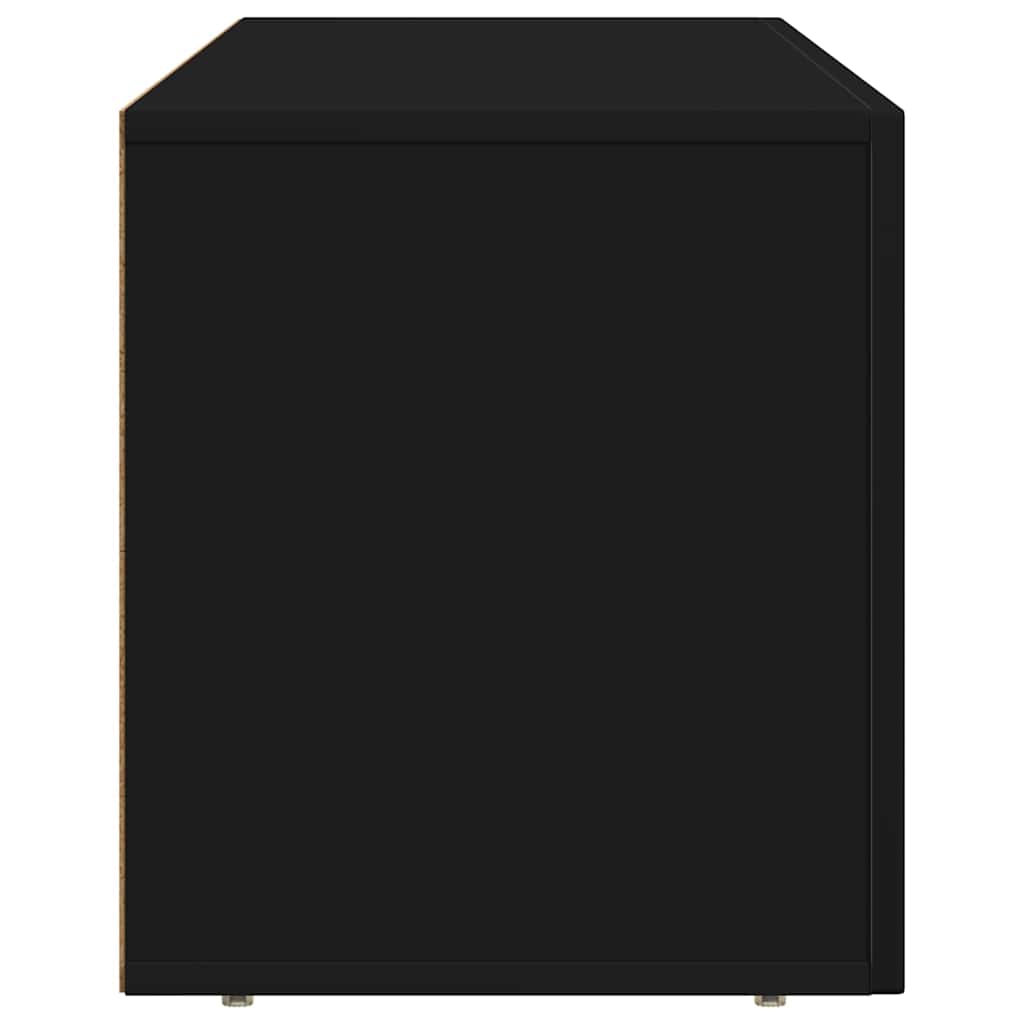 vidaXL TV Cabinet ELST 100 x 35 x 40 cm Black Engineered Wood