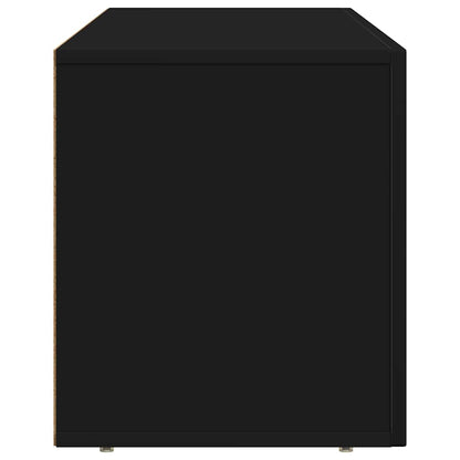 vidaXL TV Cabinet ELST 100 x 35 x 40 cm Black Engineered Wood